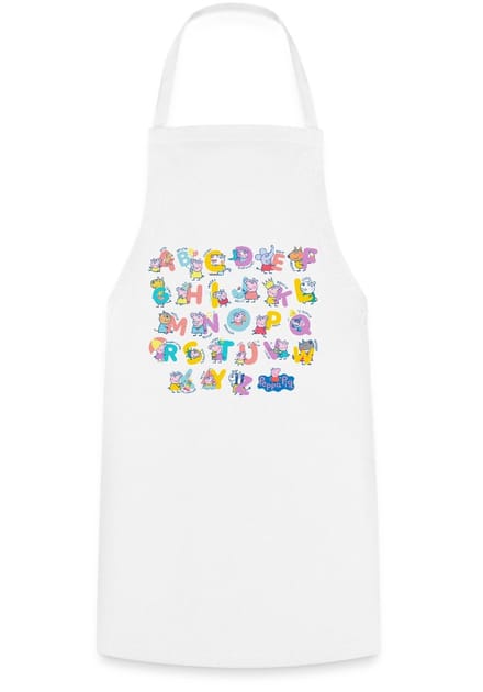 Peppa Pig Ontwerp Alfabet Met Peppa Keukenschort