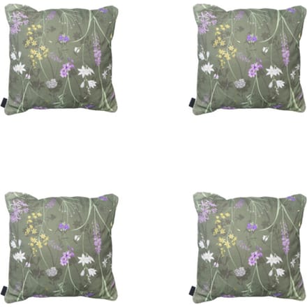 Madison - Sierkussen Donna green canvas eco+ - Ca. 50x50 cm - Set van 4