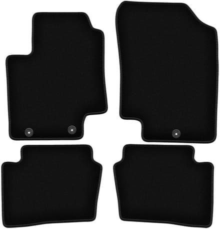 BASIC zwarte veloursmatten voor: Hyundai i20 I hatchback (2008-2014)