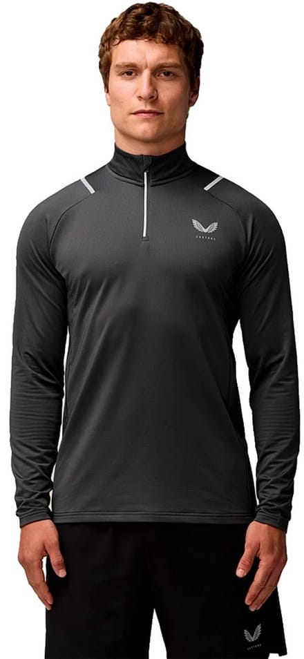 Castore Apex Thermal Winterised Sweatshirt Met Halve Rits Grijs S Man
