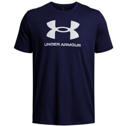 Under Armour Sportstyle Logo Heren T-shirt - Marineblauw - Maat S - Perfect voor training en casual draagcomfort