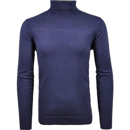 Ragman Trui Col Cotton Cashmere Uni Marine / male