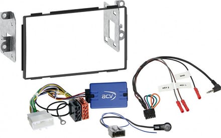 2-DIN Kit Nissan Qashqai 2007-2013 schwarz
