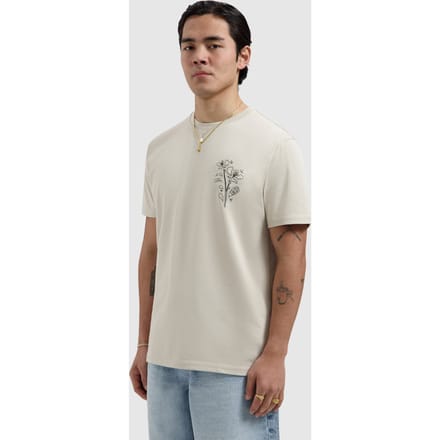 Pure Path T-shirt Embroidered Flower Sand  2XL