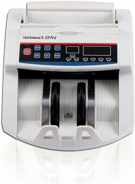 Valuta teller - Geld telmachine - Geld sorteren - Valsgelddetectie - 35 x 31 x 21 cm - Wit