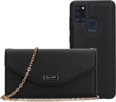 Casetastic Clutch Samsung Galaxy A21s (2020) - Zwart