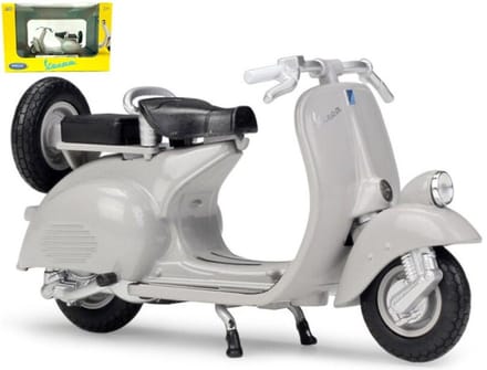 Vespa 1953 scooter 125 cc grijs Welly 1:18