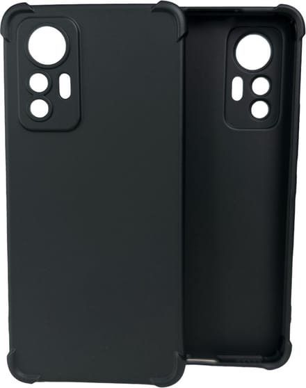 Shockproof Soft TPU hoesje Silicone Case Geschikt voor: Xiaomi 12 Lite - Zwart