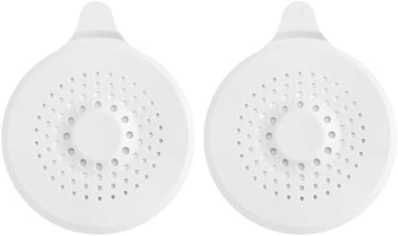 Afvoerzeef - Haarvanger Douche - Verstopping Voorkomen - Sterke Zuignap - 17x14cm - Wit