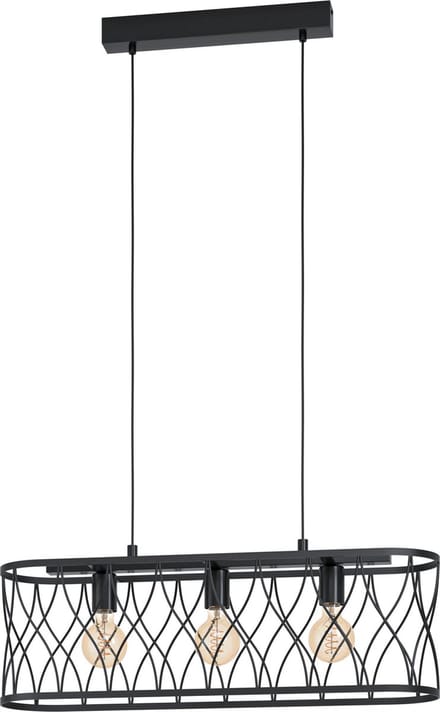EGLO Giltspur Hanglamp - E27 - 77 cm - Zwart
