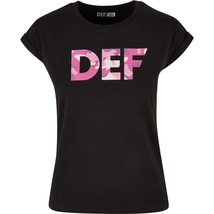 DEF - Signed Dames T-shirt - XS - Zwart/Roze