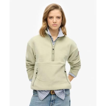 Superdry - Active fleecetrui met halve rits - Dames - Truien
