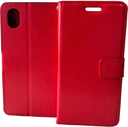 Portemonnee Book Case Hoesje Geschikt voor: Samsung Galaxy A01 Core (2020) - Rood