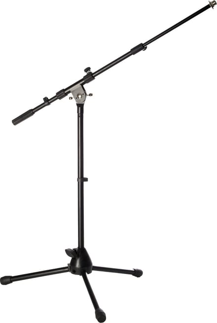 MUSIC STORE MIC 7 basdrumstatief zwart,telescoopgalgen,drievoet - Microfoonstandaard