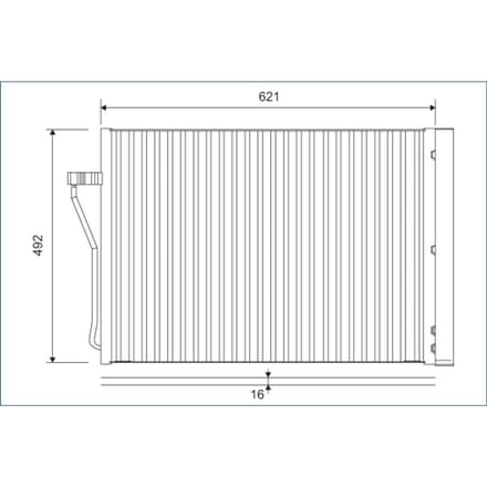 Condensator, airconditioning VALEO 812879