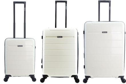Discovery Skyward Harde Kofferset 3-Delig / Trolleyset / Reiskofferset - Wit - Wit / Set