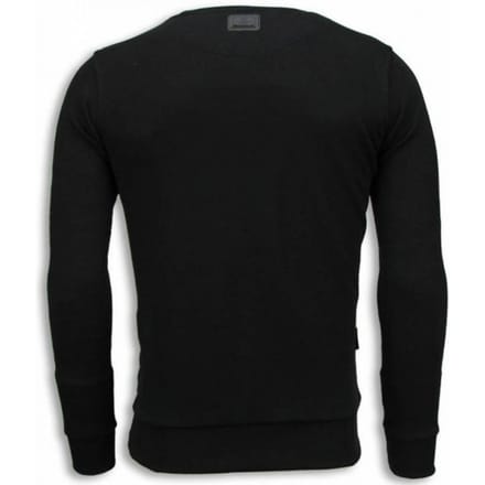 Local Fanatic El padrino two faced digital rhinestone sweater