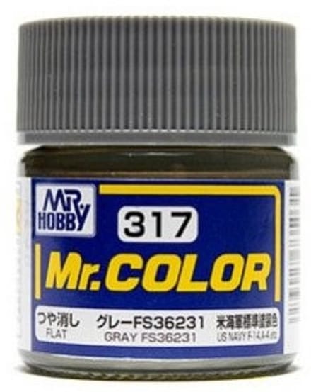 Gunze Mr. Hobby C-317 - Mr. Color 10 ml Gray FS36231 - Lacquer Modelbouwverf