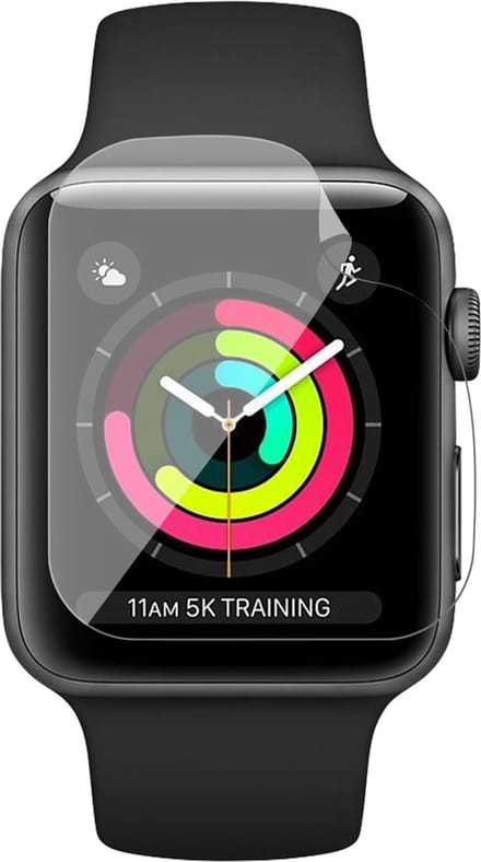 Screenprotector geschikt voor Apple Watch 38 mm Series 1 / 2 / 3 - 1x FlexGuard Screen Protector