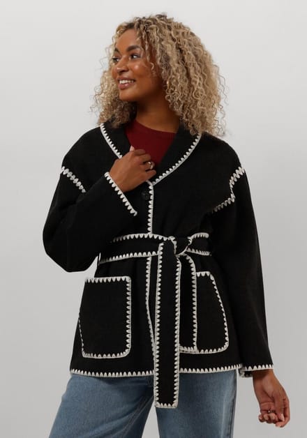 Minus Clara Belt Jacket Jassen Dames - Winterjas - Donkergrijs - Maat 38