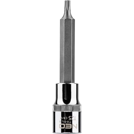 NEO - Torx Dop - T25 - 100mm - Chroom-Vanadium Staal