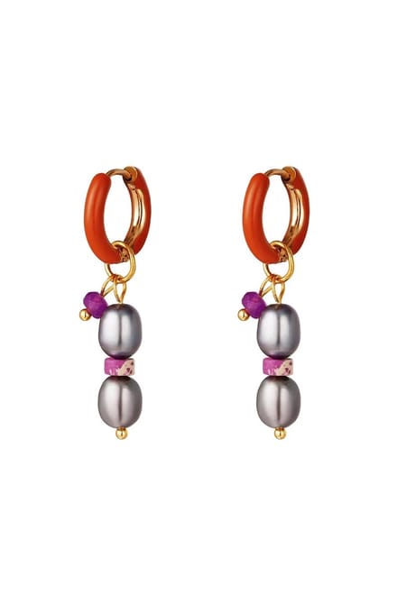 Oorbellen-Earrings - Colored Charm- Medium- Yehwang