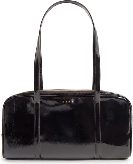 Ted Baker schoudertas Betzyy Crinkle Bowler Bag Black zwart