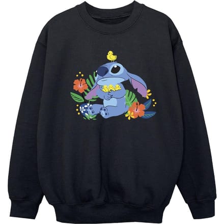 Disney Meisjes Lilo & Stitch Vogels Sweatshirt (Zwart)