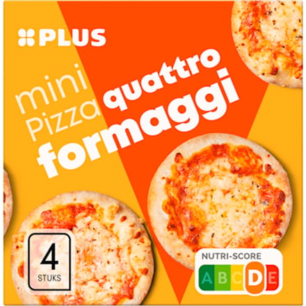 Mini pizza quattro formaggi