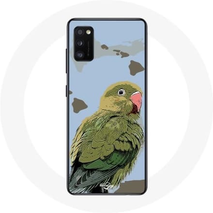 Coque pour Samsung Galaxy S20 plus Perruches Oiseaux vert
