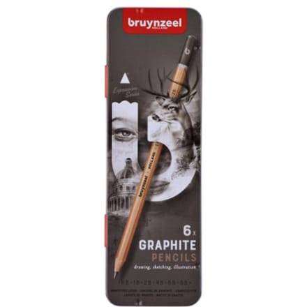 Grafietpotlood bruynzeel expression set Hardheden grijs