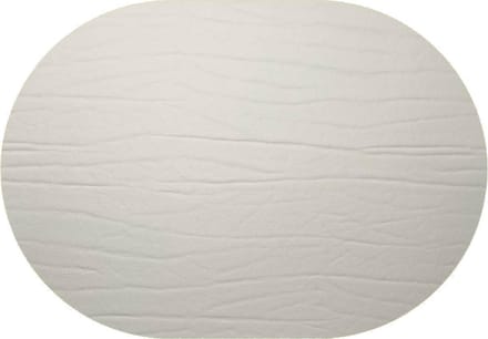 Daff Leatherixx Dumbo Placemat - Leer - Ovaal - 34 x 42 cm - Silver
