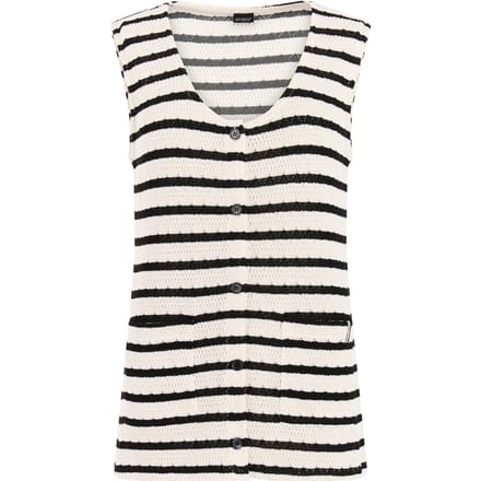 Protest PRTLilian - Singlet Dames - Normale pasvorm - V hals - Knoopsluiting - Crème
