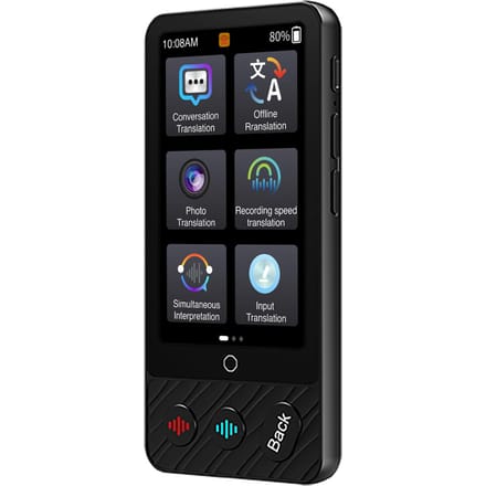 Draagbaar taalvertaalapparaat 142 talen Stemvertaling Offline vertaling 117x50x12.5mm