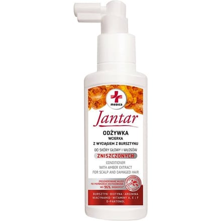 Jantar Amber Conditioner Spray Damaged Hair &amp; Scalp 100 ml