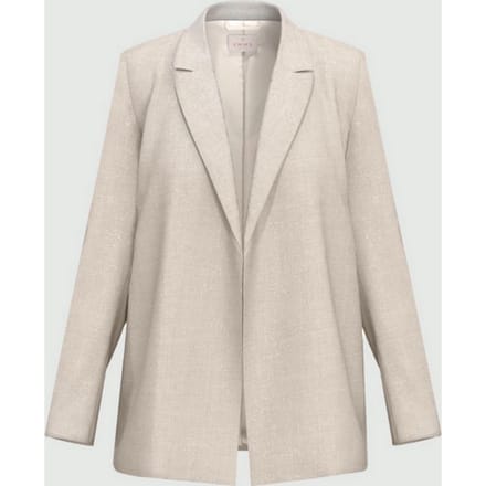 grijze viscose jas