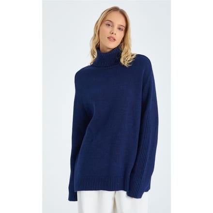 Losse Pas Turtleneck Brei Trui