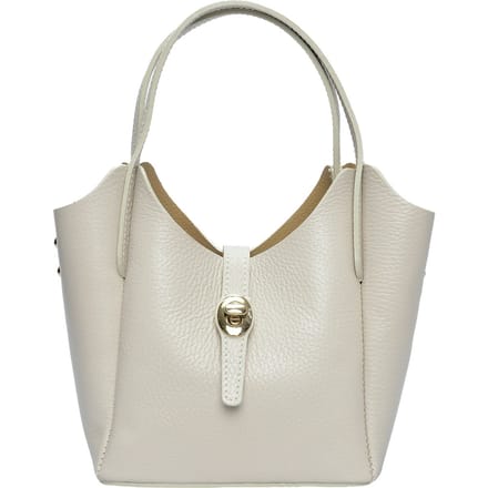 Isabella Rhea Beige Rundleer Tas