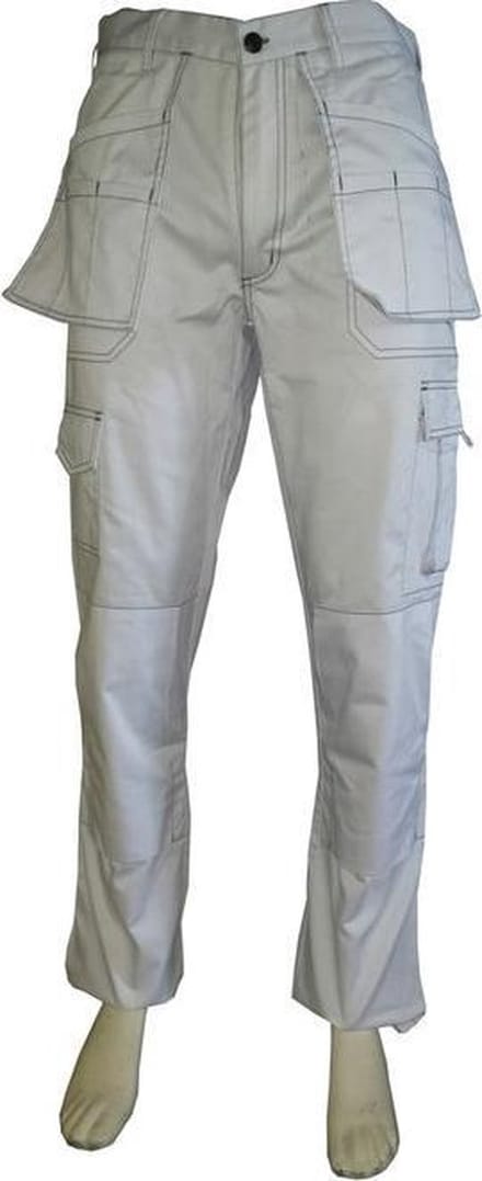 Werkbroek polyester/katoen wit maat 46