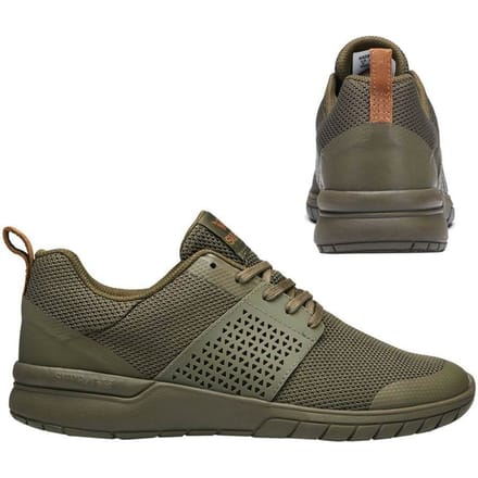 Supra Scissor Lace Up Heren Casual Trainers Olijf 05669 365 B35B
