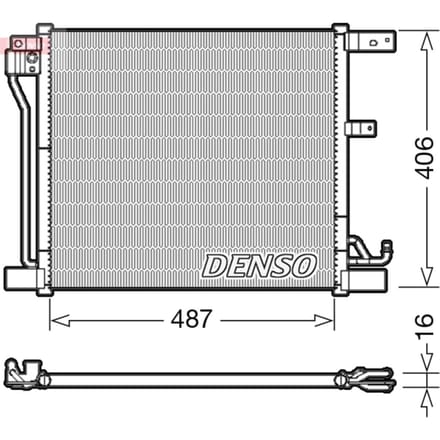 Condensator, airconditioning DENSO DCN46018