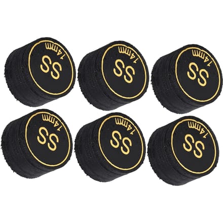 6 stuks Pool Keu Tips Professionele Meerlaagse Biljart Pool Keu Tips Vervanging voor Pool Keus en black