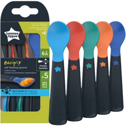 Tommee Tippee Easi-Grip Zelfstandig Eten Lepels – 5 stuks