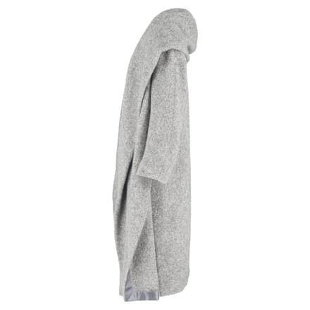 Max Mara Lange Open Mantel in Grijze Wol
