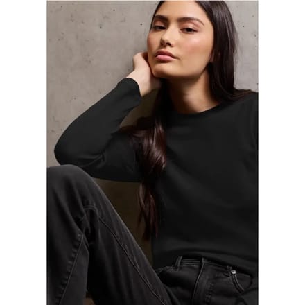Basic shirt met lange mouwen