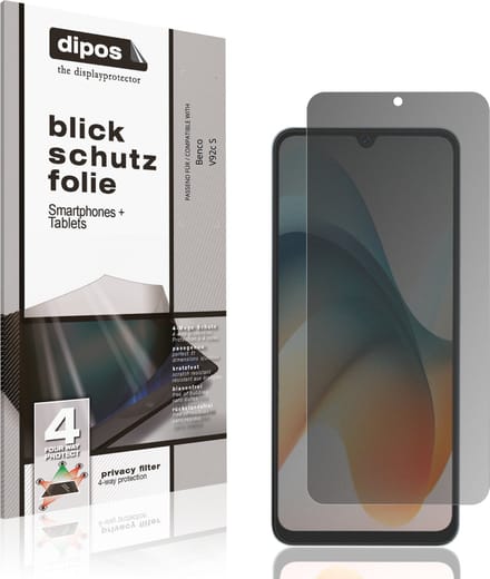dipos – Matte Privacy Screenprotector geschikt voor Benco V92c S | Anti-Spy Beschermfolie
