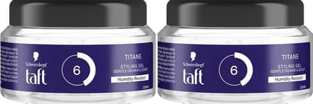 Schwarzkopf Taft Titane Haargel - Duoverpakking 2 x 250 ml