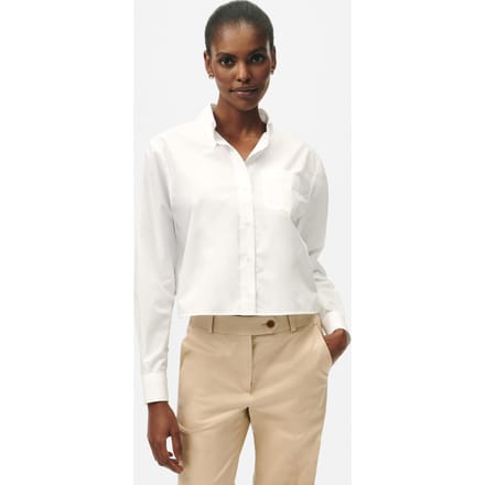 Brooks Brothers Cotton Poplin Shirt White Größe: M | Business hemden Outlet | Damen | Weiß