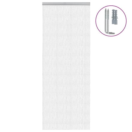 vidaXL - Vliegengordijn - kettingen - 80x221 - cm - aluminium