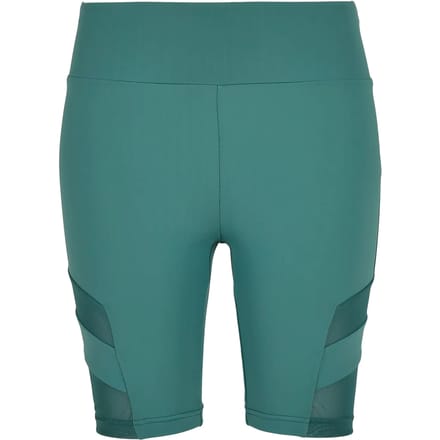Urban Classics - High Waist Tech Mesh Korte cycle broek - M - Groen